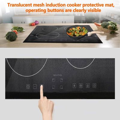Protège-Plaque à Induction Marbre Noir 59x52 Cm - Protection Vitrocéramique MuchoWow
