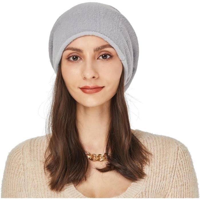 Bonnet souple hiver - Achat bonnet laine femme - Bonnet hiver chaud