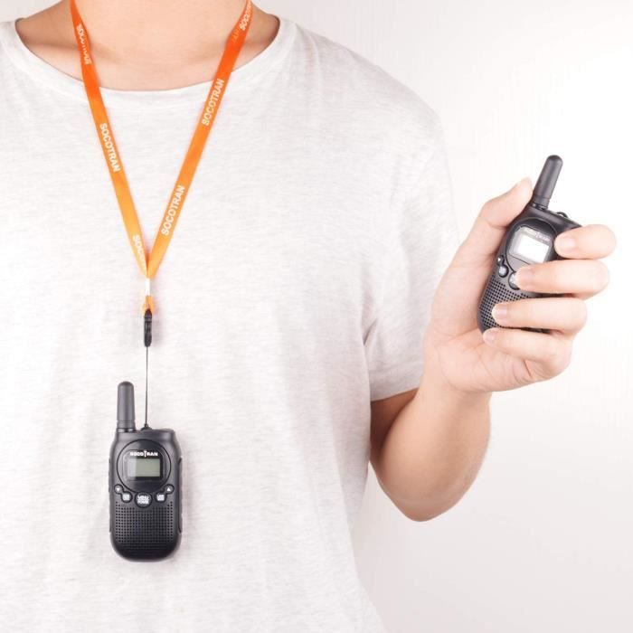 Talkie-walkie Rechargeable Longue Portée pour Enfants et Adultes PMR446 8  Canaux Talky Walky sans Licence Émetteur-Récepteur VOX PTT avec Batterie  Intimité Code pour la Randonnée en Camping Ski : : High-Tech