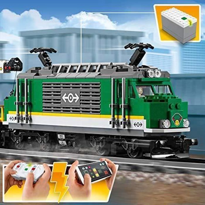 LEGO City Le Train de Marchandises telecommande, Moteur a Batterie pour  Enfants de 6 Ans, Connexion Bluetooth RC & City Les a - Cdiscount Jeux -  Jouets