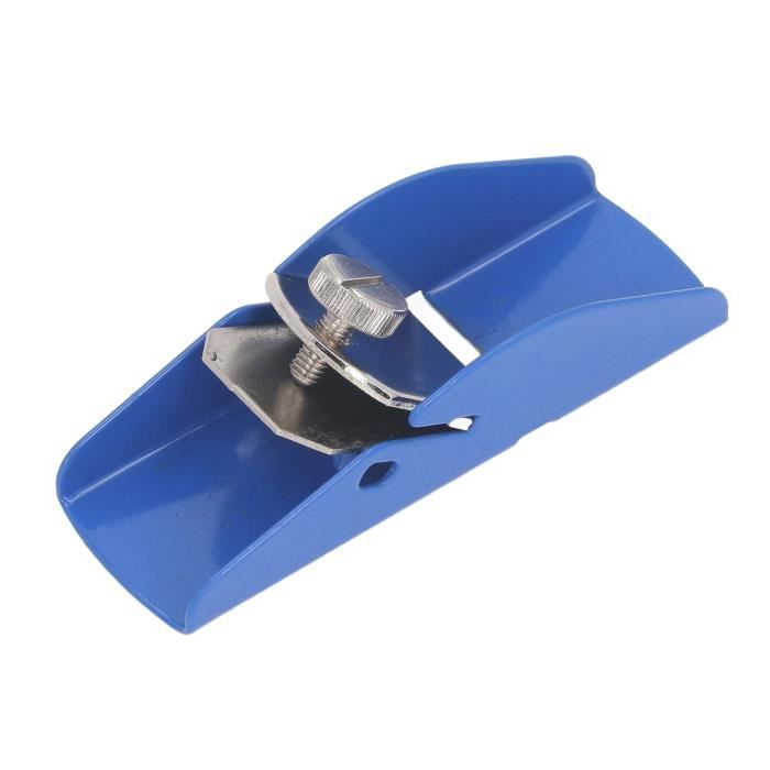 Generic Mini Raboteuse à Bois de Fabrication Fine, Raboteuse à Main en Acier au Carbone à Profondeur Réglable pour Outil de Travail du Bois de Pin et de Hêtre Noir (S