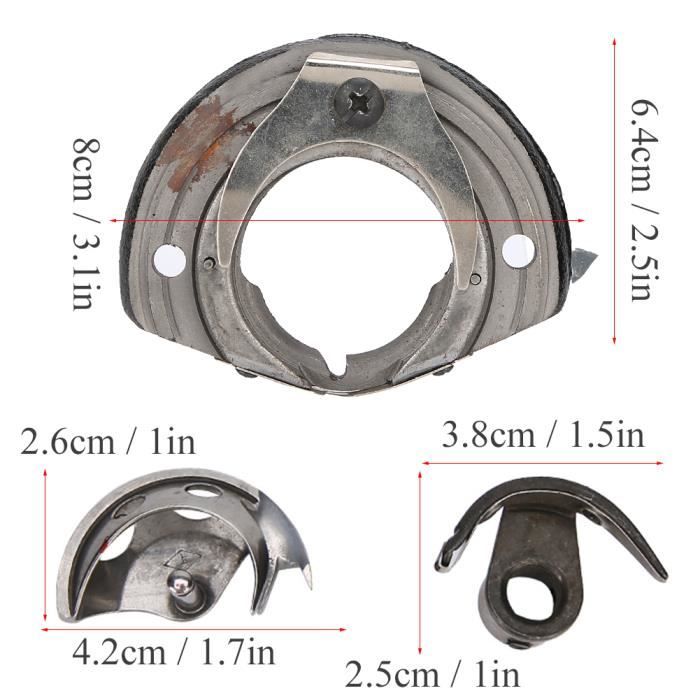 Lot de 2 crochets navette pour machine à coudre Singer 31-15, 331K16