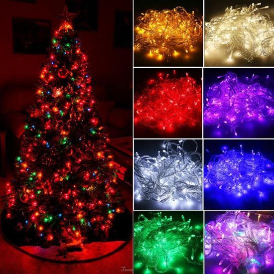 Details about   100M 800LED Clair Fil Imperméable Extérieur Fée Filet Mariage Noël 220V 