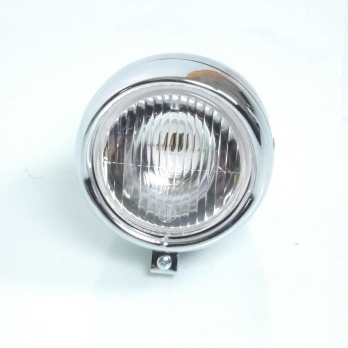 Phare Rectangulaire Chromé Verre Transparent Cyclo - Pièces Carénage