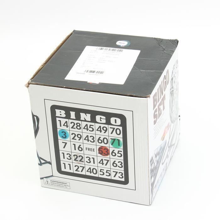 Jeu De Bingo Complet - Tambour Métal, 75 Balles, 18 Cartes, 150 Jetons, Pour Adultes Et Enfants