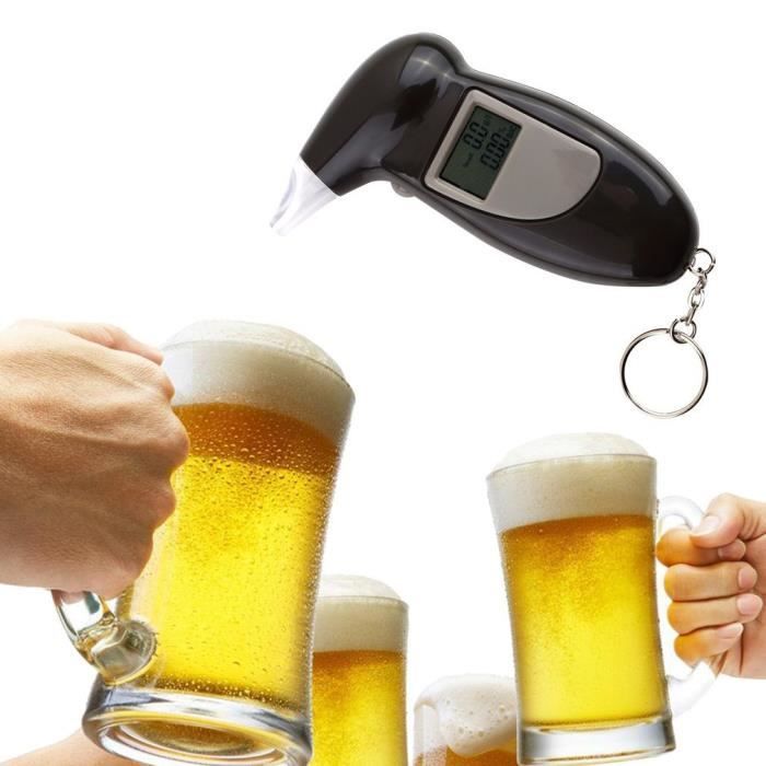 Ethylotest Electronique Professionnelle, Alcootest Portable avec Ecran LCD  d'Affichage, Testeur d'alcool Haute Sensibilit, Réutilisable, USB  Rechargeable, Noir : : Auto et moto