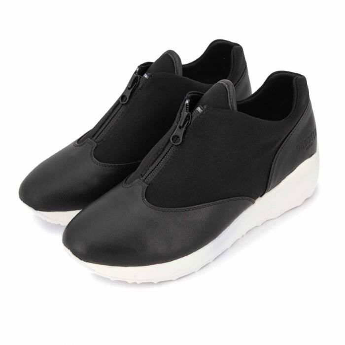 Basket cuir noire on sale femme