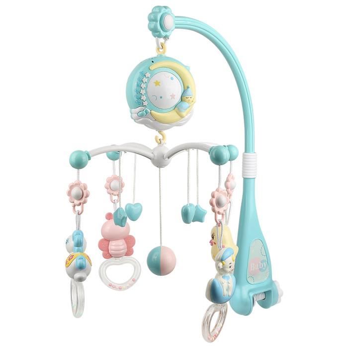 Mobile Musical Bébé TUMAMA 3 En 1 - Projecteur Étoiles, Veilleuse, Musique Et Bruit Blanc - Télécommande Included