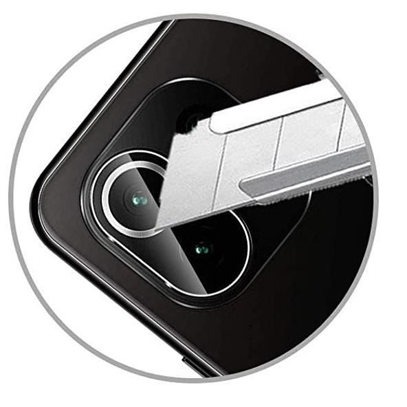 Protection Caméra pour iPhone 11 [Lot de 2] Verre Trempé Intégral Lentille  Appareil Photo Arrière Film Protection Phonillico®