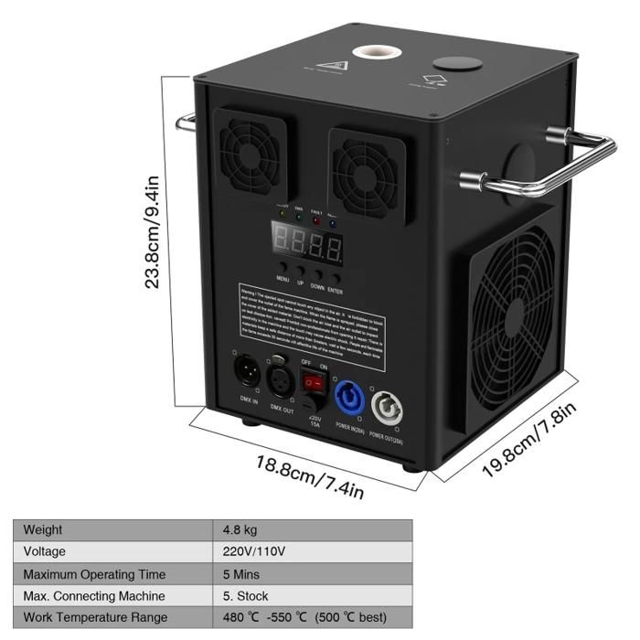 Macchina A Scintille Fredde VEVOR 700W – 2 Unità – Effetto Pirotecnico Per Palco E Matrimoni
