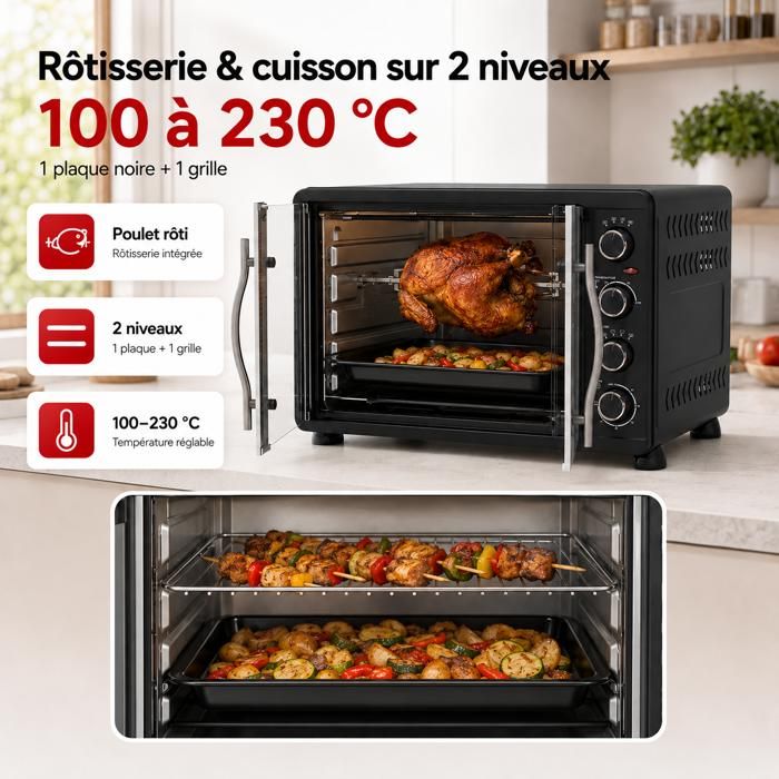 Mini Four Electrique Chaleur Tournante Carrefour