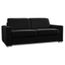 Canape Convertible Rapido Premium 160 Cm Cuir Vachette Noir