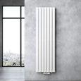 Sogood radiateur pour chauffage central 180x54cm radiateur à eau chaude panneau double couches vertical blanc-0