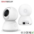 Webcam Caméra extérieure Réseau sans fil Tuya 1080P Camera Smart Wifi Blanc-0