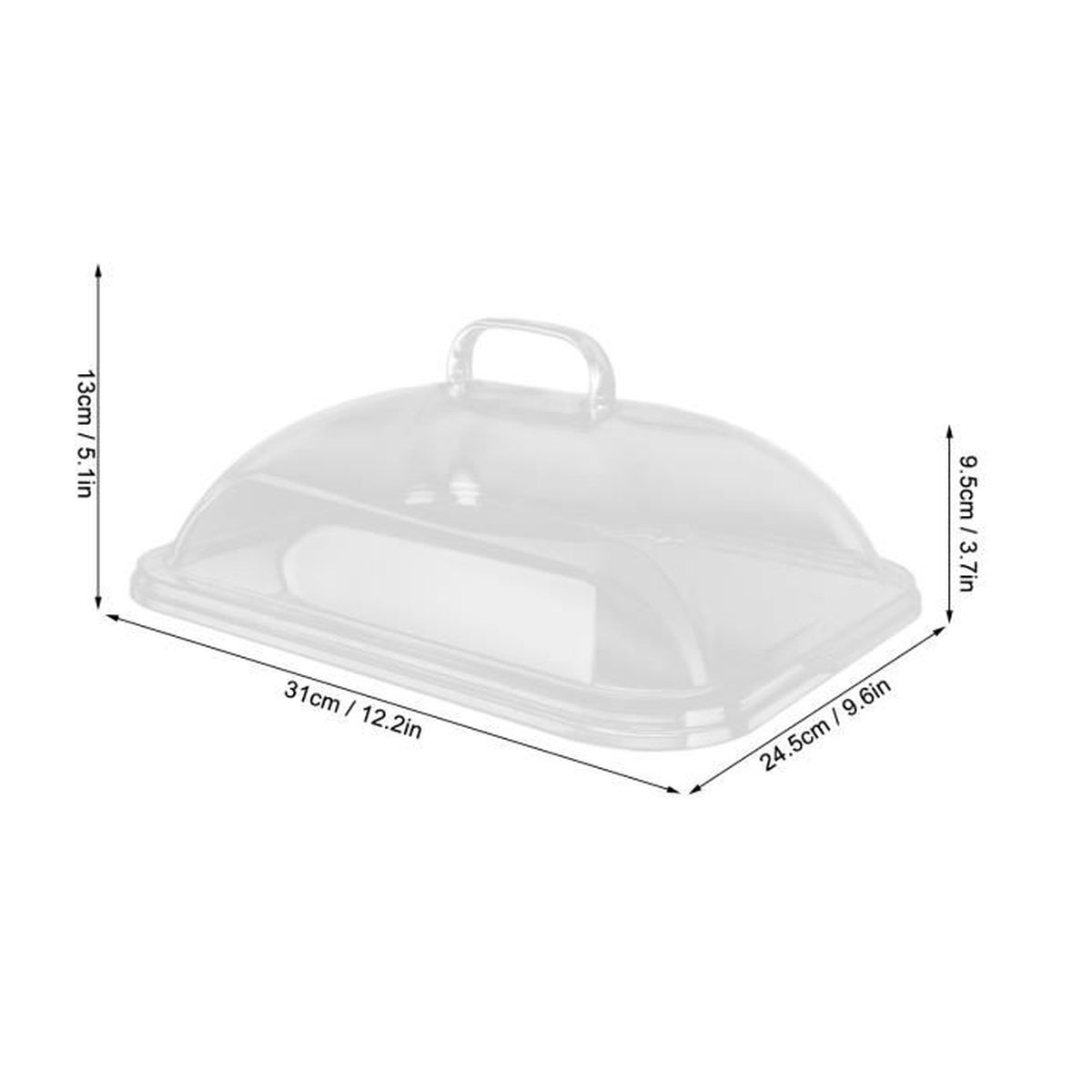Polisseuse de table électrique entièrement fermée, boîte à poussière en acrylique transparente avec lumière LED et souffleur pour polisseuse (3 trous