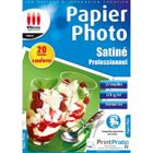 Papier Photo Satiné A4 - MICRO APPLICATION - Professionnel - 270 g/m² - Excellente tenue
