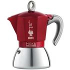 BEURER BIALETTI Cafetière italienne Moka induction 2 tasses - Rouge
