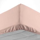 DOUCEUR D'INTERIEUR Drap housse 140x190 cm - Bonnet 30 cm - 100% coton - Rose