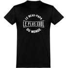 BOURJOIS tee shirt homme humour | Cadeau imprimé en France | 100% coton, 185gr | le beau-papa le plus cool du monde beau