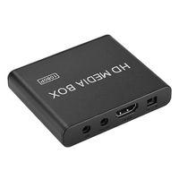 Lecteur Multimédia 110‑240V Full Hd Mini Box Media Player 1080P Media Player Box Prise En Charge Usb Mmc Rmvb Mp3 Avi