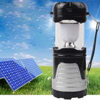 Nouveau Pliable solaire extérieur rechargeable Lanterne de camping Lampe LED main  FCC61122151BK_1909
