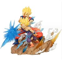 Figurine Dragon Ball Z - Scène Avec Gohan Et Goku - Collection De Figurines Animées Pour Les Fans Cadeau pour Enfant et vous même