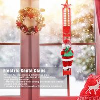 Père Noël électrique escalade échelle jouet de noël décoration de la maison ornement 