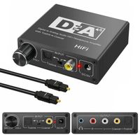 Câbles et connectiques,Amplificateur de Radiateur Hifi 32-192KHz,Convertisseur Audio Numérique-Analogique,RCA 3.5mm[B682860510]