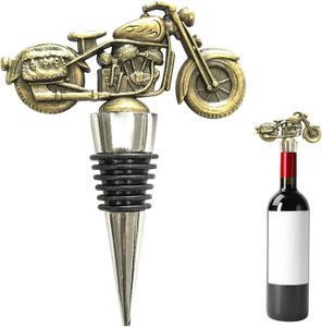 BOUCHON - DOSEUR  Bouchon Bouteille Vin Champagne, Bouchon Conique de Moto, Accessoire Vin, Cadeaux Vin Mignons pour Homme Femme, Cadeau Fête.[Q1330]