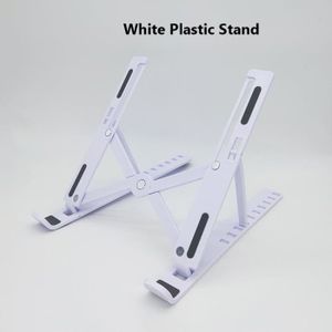 SUPPORT PC ET TABLETTE Abs en plastique blanc - Support en plastique pour