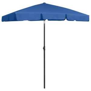 PARASOL Parasol de plage Bleu azuré 180x120 cm-ASH70370295