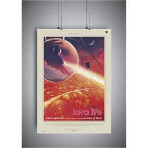 AFFICHE - POSTER Poster Affiche CANCRI E LAVA LIGE NASA SPACE TRAVE