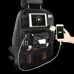 TravelKid Tidy Organisateur de si/ège de voiture anti-t/âches Plusieurs poches pour tous les si/èges de voiture m/ême les si/èges de sport Gris