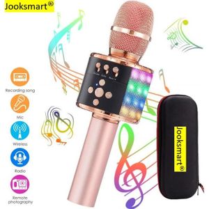 Generic Microphone - Rechargeable - Bluetooth - USB Carte Mémoire - Karaoké  - Noir - Prix pas cher