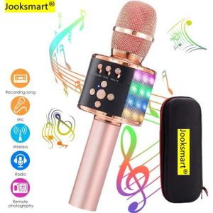 Tbest Microphones sans fil pour karaoké Microphone Bluetooth sans fil