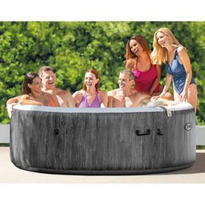 SPA COMPLET - KIT SPA Bain tourbillon gonflable Intex 28442 Bubble Massage Deluxe Round 216x71