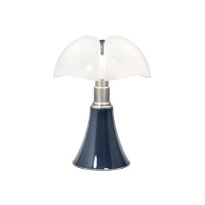 LAMPE A POSER MINI PIPISTRELLO-Lampe LED avec Variateur H35cm Bleu ardoise Martinelli Luce - designé par Gae Aulenti