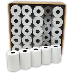 PAPIER THERMIQUE boite de 100 Rouleaux-bobines de papier thermique 