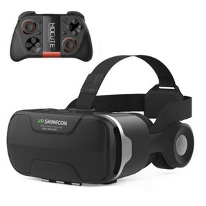 Casque VR Compatible/iOS/PC, réalité virtuelle avec poignée sans Fil,  Lunettes VR pour Jeux immersifs dans Les Films 3D avec Vision panoramique à  360