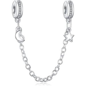 Charm's Charme Sparkling Flower Star Clip De Argent Sterling S925 Femmes Perles Charm Avec 5A Zircone Compatible Pour Européen Bracel[n2753]