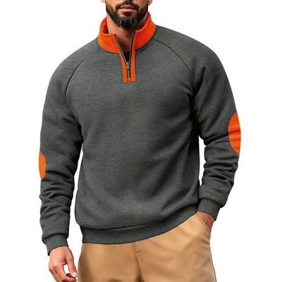 Sweat à Capuche Homme Polaire Zippé - Pull Avec Poches Kangourou & Manches - Couleurs Assorties Automne/Hiver - Chaud & Décontracté - 5
