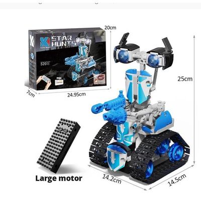 Kit Robot Dinosaure 5-en-1 Transformable – Télécommandé + APP – Blocs ABS – STEM – Tricératops & Ptérosaure – Pour Enfants 8 Ans+ – Cadeau Anniversaire