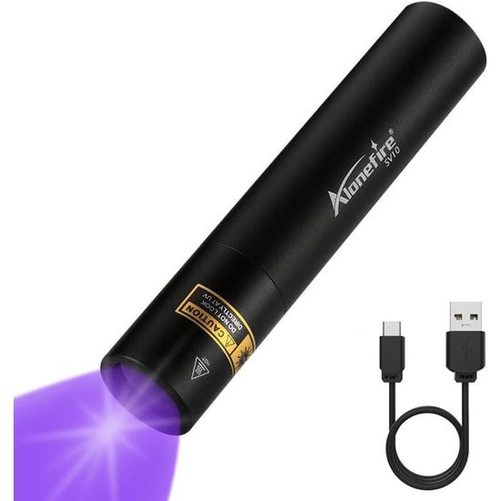 Skysted C8 Torcia LED UV 365nm Con Filtro – 5W Per Rilevamento Perdite, Impermeabile