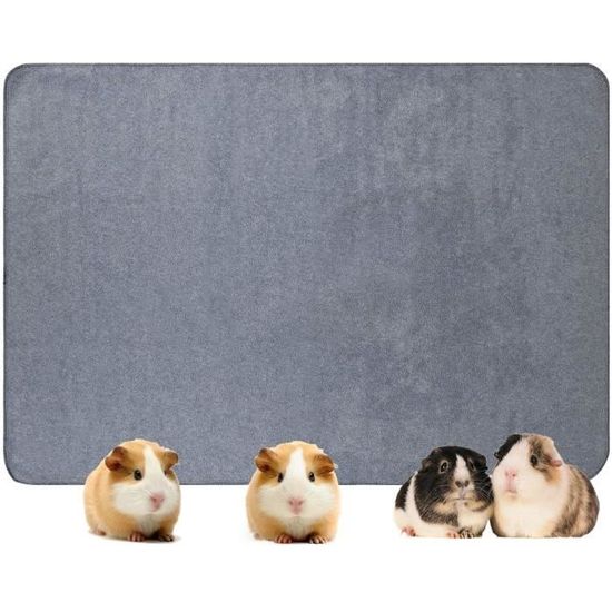 Tapis Imperméable Pour Cage Animaux - 45 X 300 Cm, Noir - Pour Cochon D'Inde, Lapin, Furet - Facile à Nettoyer - 11