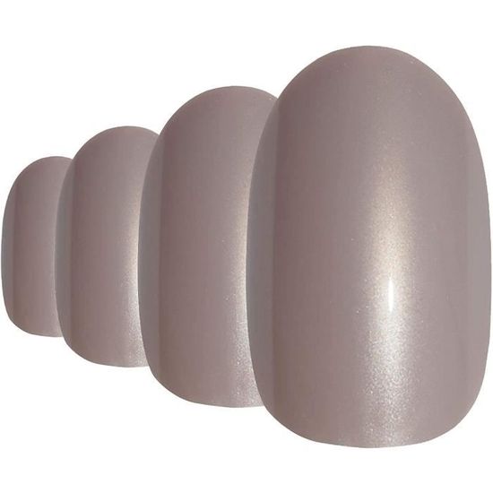 Kit Faux Ongles Pointus Pailletés Beige Transparent - Avec Adhésifs Et Stickers - Neuf