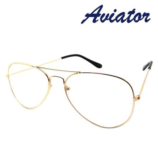 Lunette aviateur on sale homme transparente