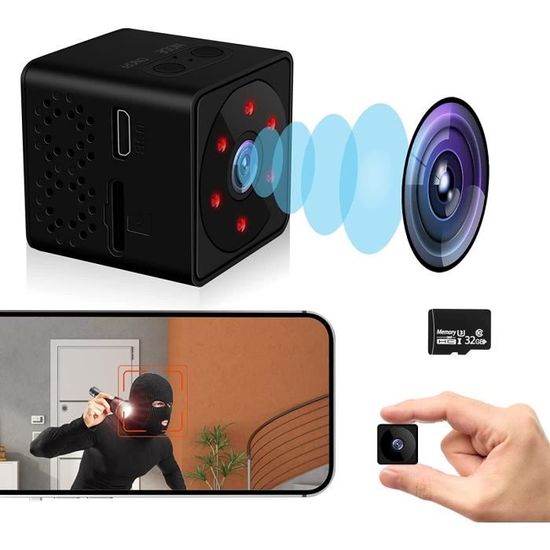 4K Camera Espion Camera Surveillance WiFi Mini Caméra de