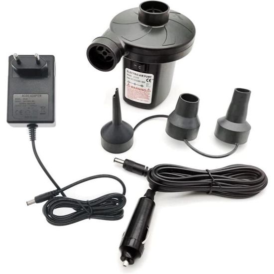 LUXS Pompe gonfleur électrique,prise 220V,Puissance 200W,Pompes à air électriques,Pompe électrique,Pompe matelas gonflable pour - Sport