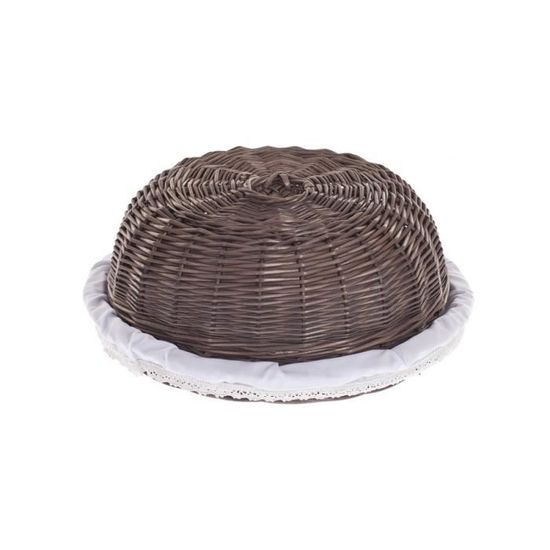 Jomdjmskes Panier en Osier Tressé Rond 4 Pièces pour Nourriture