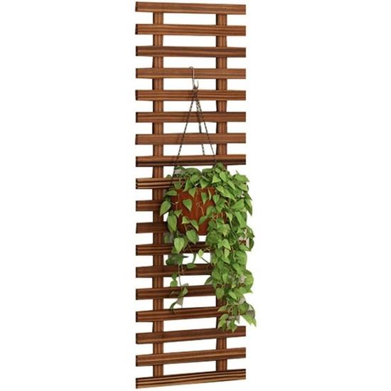 Jardinière murale extensible en bois à suspendre avec treillis pour plantes  grimpantes et plantes grimpantes[~1022] - Cdiscount Jardin